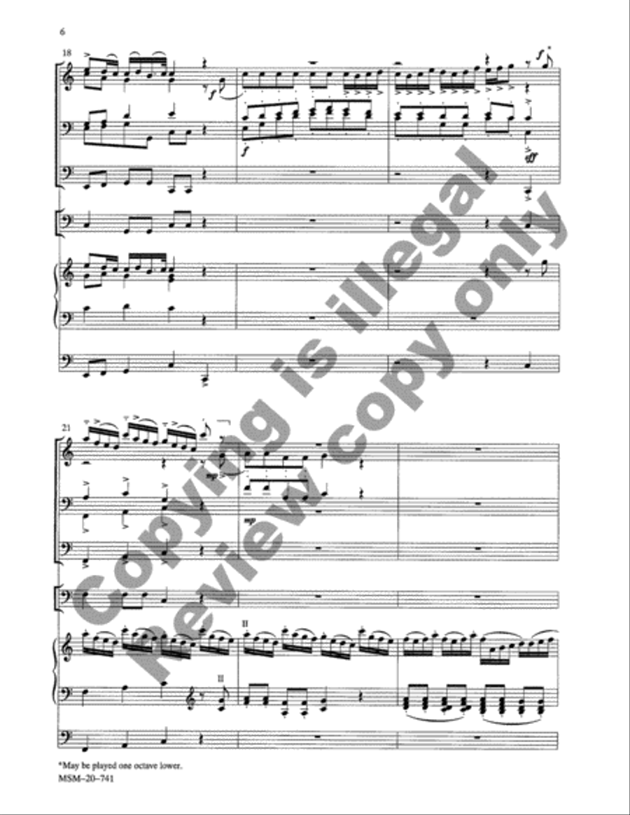 Praise the Lord: Music for a Festival Tuba scores gallery preview page 13