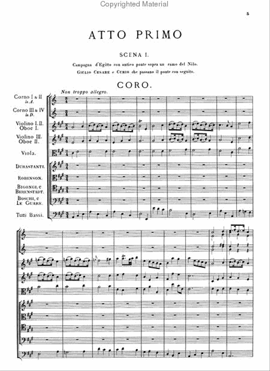 Giulio Cesare in Full Score Voice scores gallery preview page 2