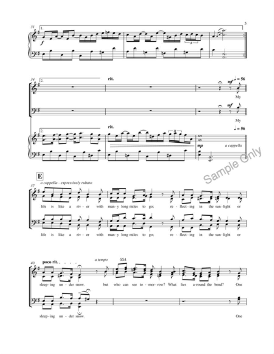 All The Little Rivers All The Little Rivers 4-Part scores gallery preview page 5