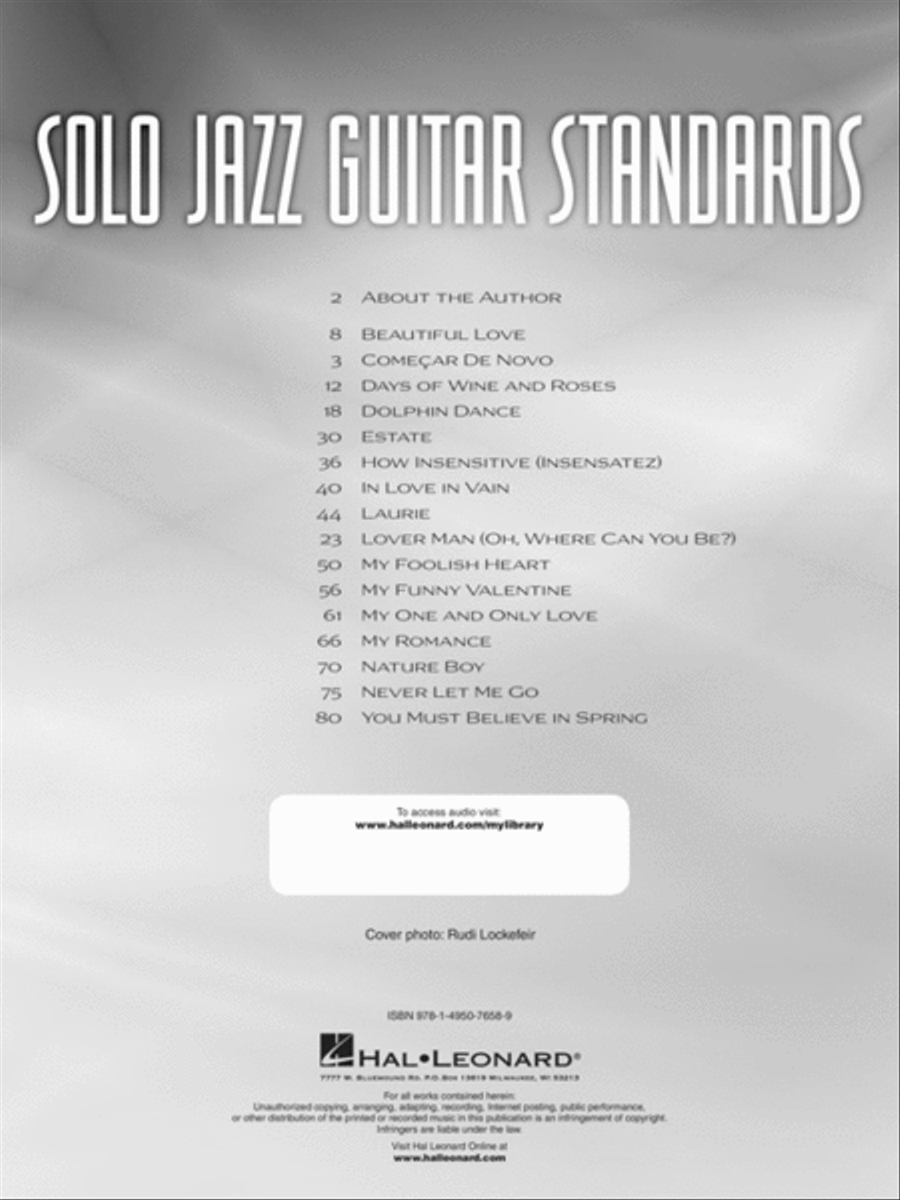 Solo Jazz Guitar Standards Electric Guitar scores gallery preview page 2