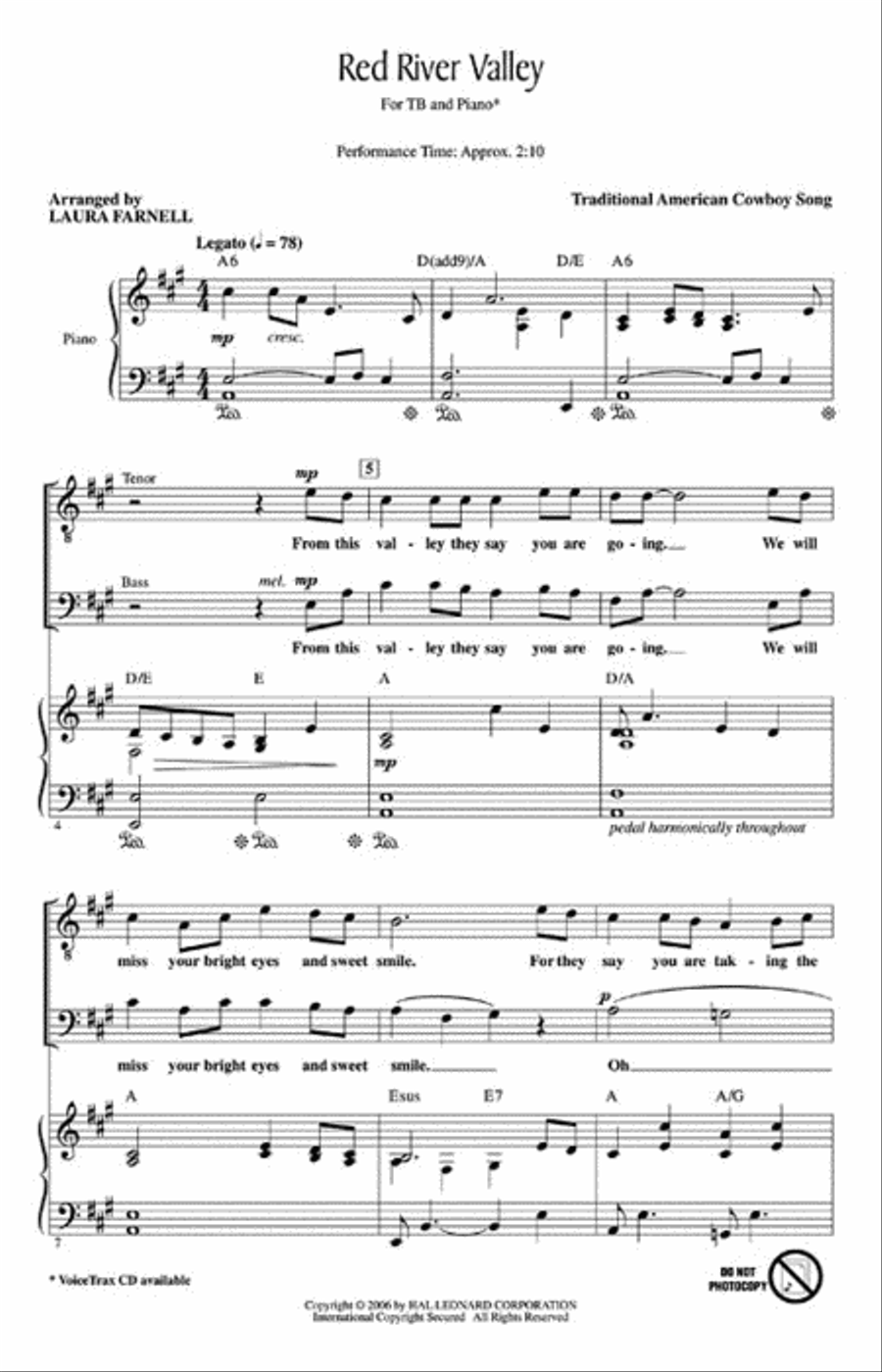 Red River Valley Choir scores gallery preview page 2