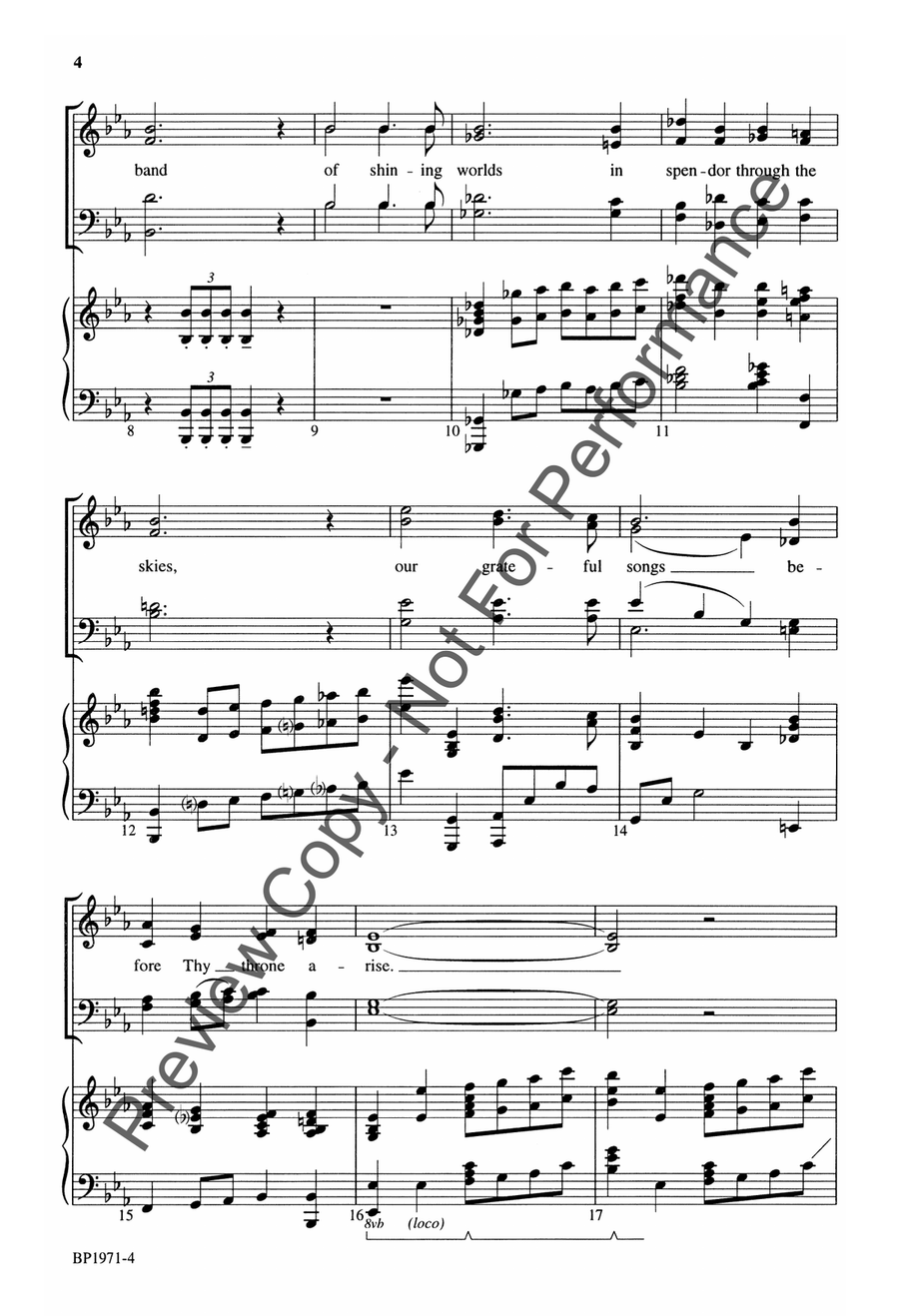 God of the Ages 4-Part scores gallery preview page 4