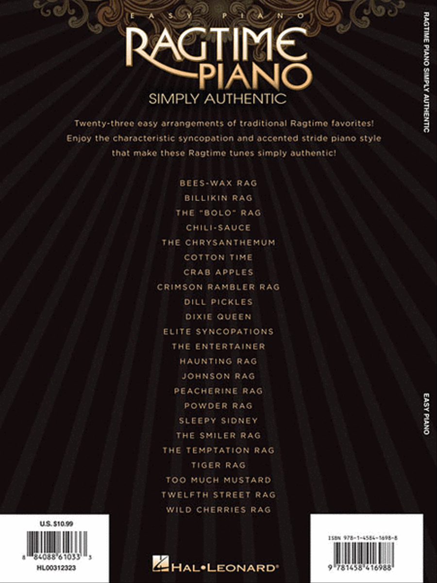 Ragtime Piano Easy Piano scores gallery preview page 2