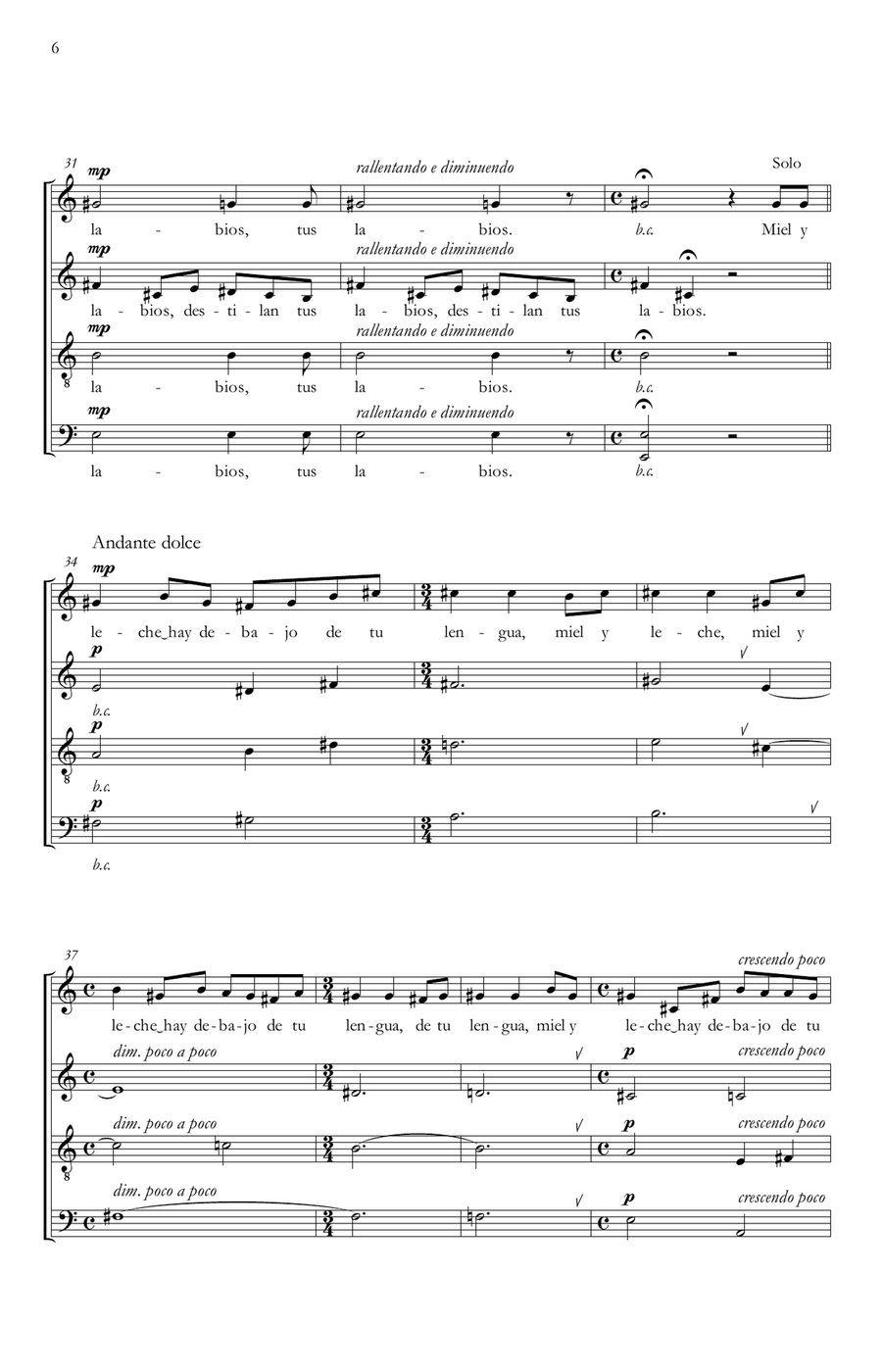 Tres cantos de Salomon Divisi scores gallery preview page 6