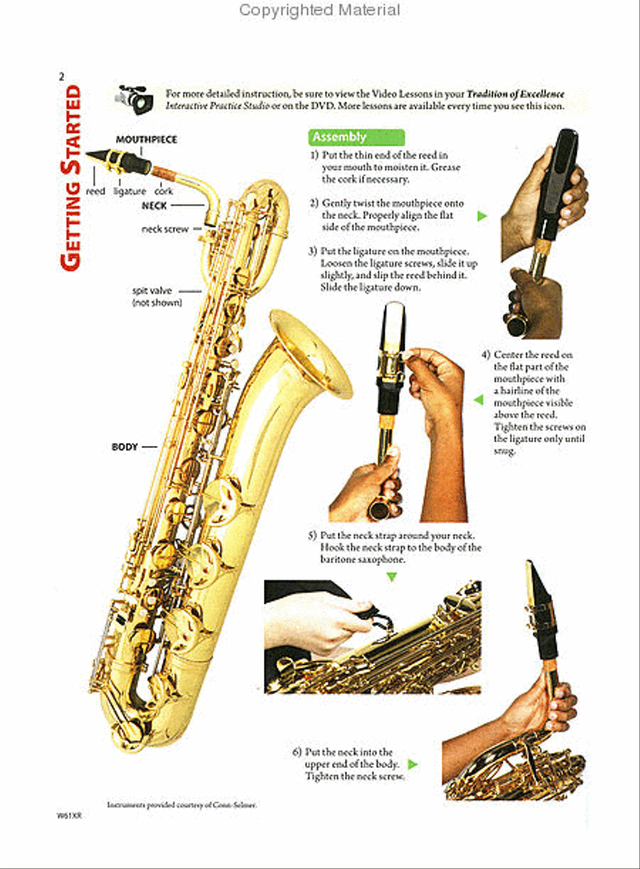 Tradition of Excellence Book 1 - Eb Baritone Saxophone Concert Band Methods scores gallery preview page 4