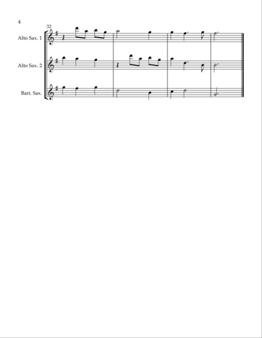 King Arthur Battle Scene Woodwind Trio scores gallery preview page 4