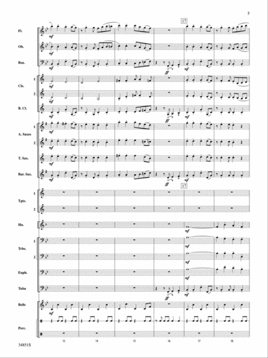 Jamaican Sailaway Jamaican Sailaway Concert Band scores gallery preview page 4