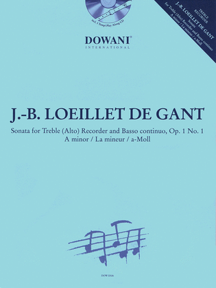 Book cover for Sonata in A Minor Op. 1, No. 1