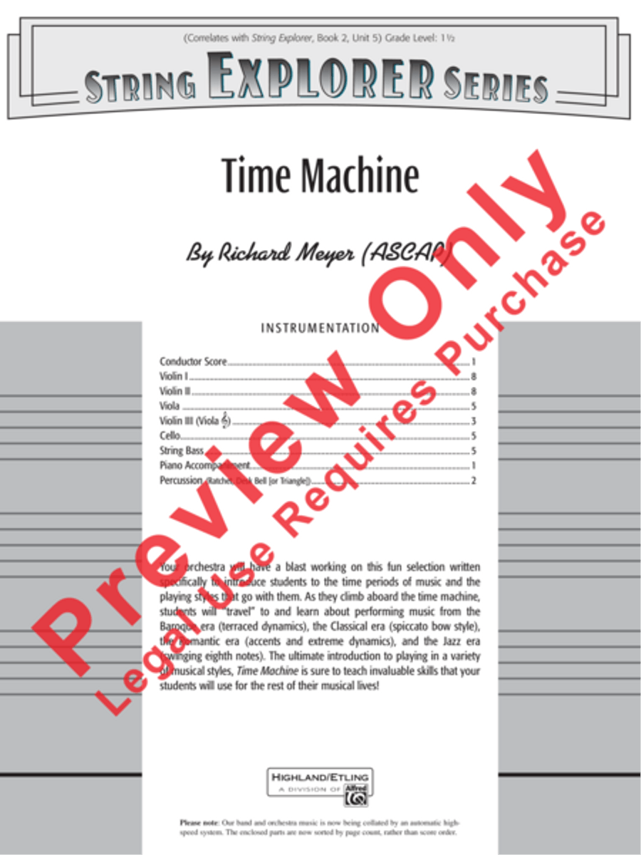 Time Machine String Orchestra scores gallery preview page 2
