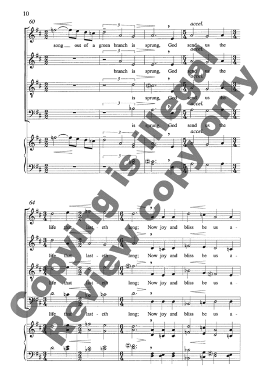 A New Work is Come on Hand 4-Part scores gallery preview page 18