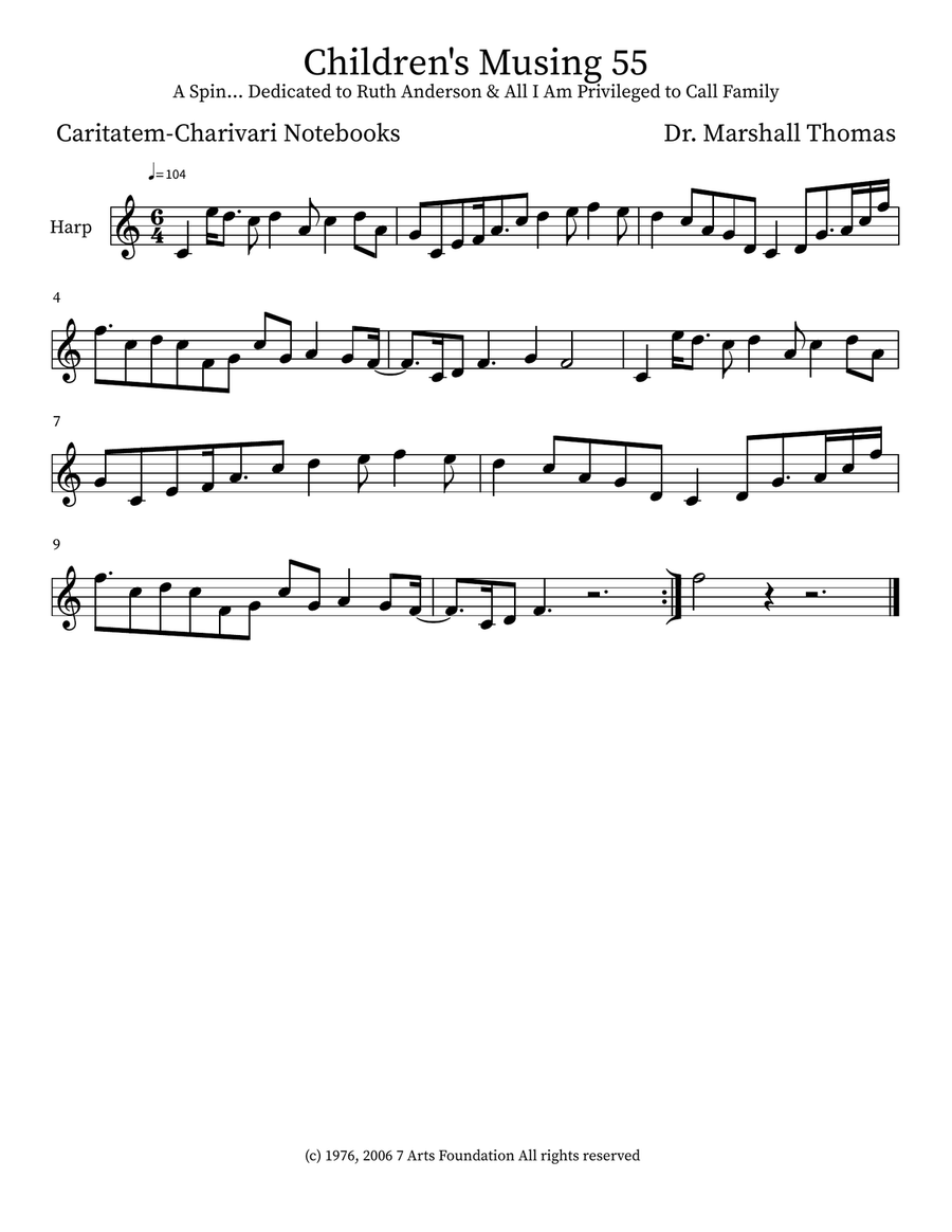 Children's Musing 55 Children's Musing 55 Small Ensemble scores gallery preview page 4