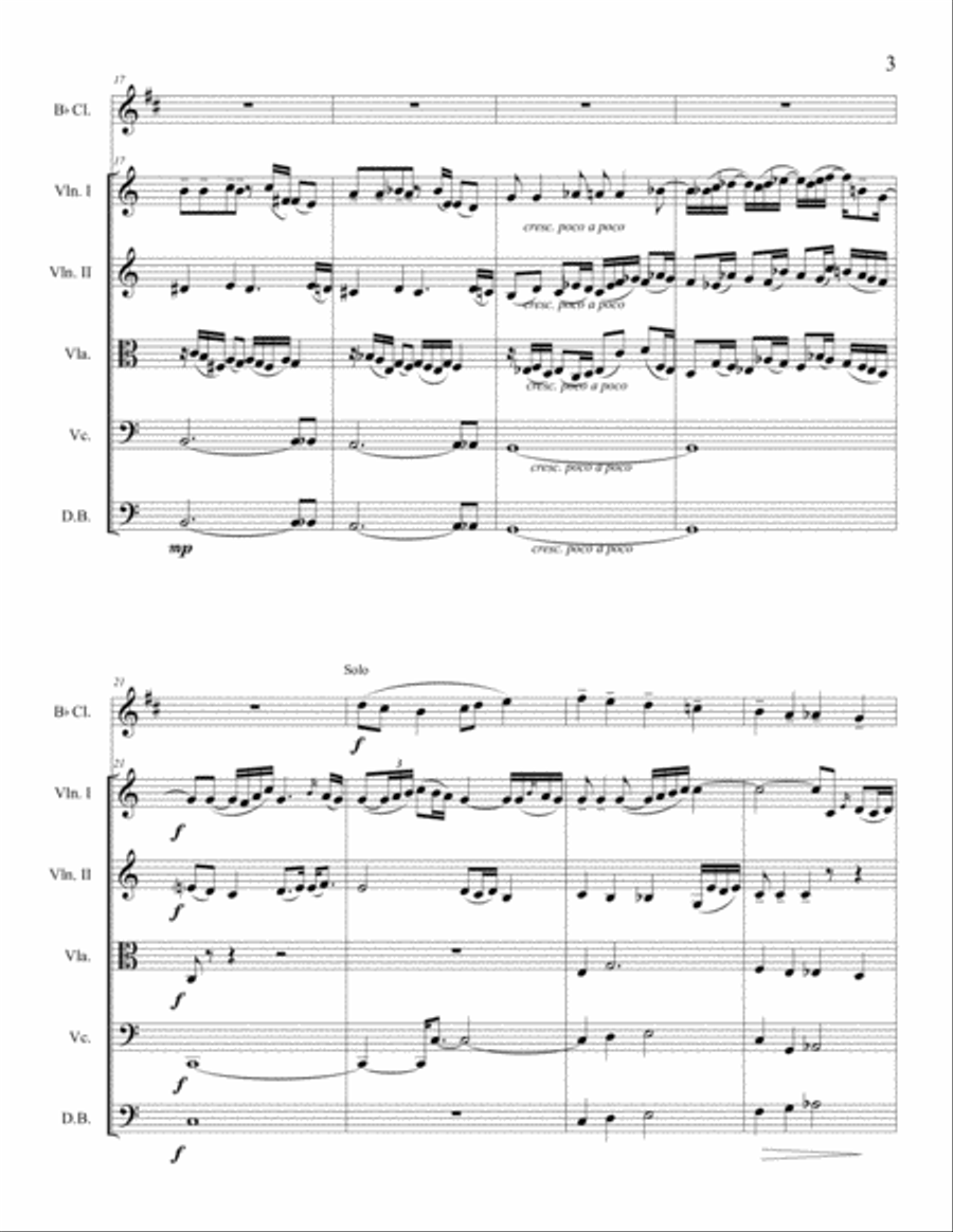 Charles Marie Widor's Symphony No. 5 Movement IV (Instrumental arrangement) Small Ensemble scores gallery preview page 4