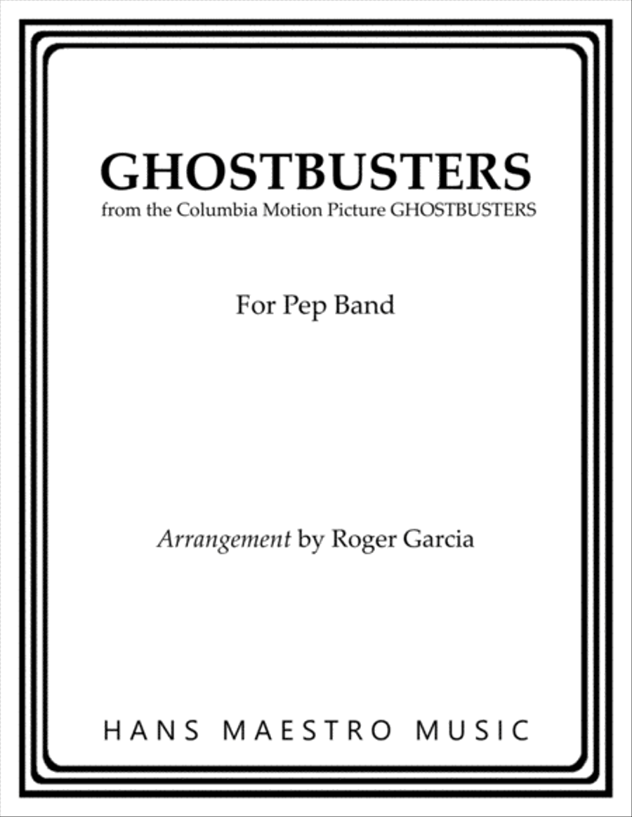 Ghostbusters Marching Band scores gallery preview page 3