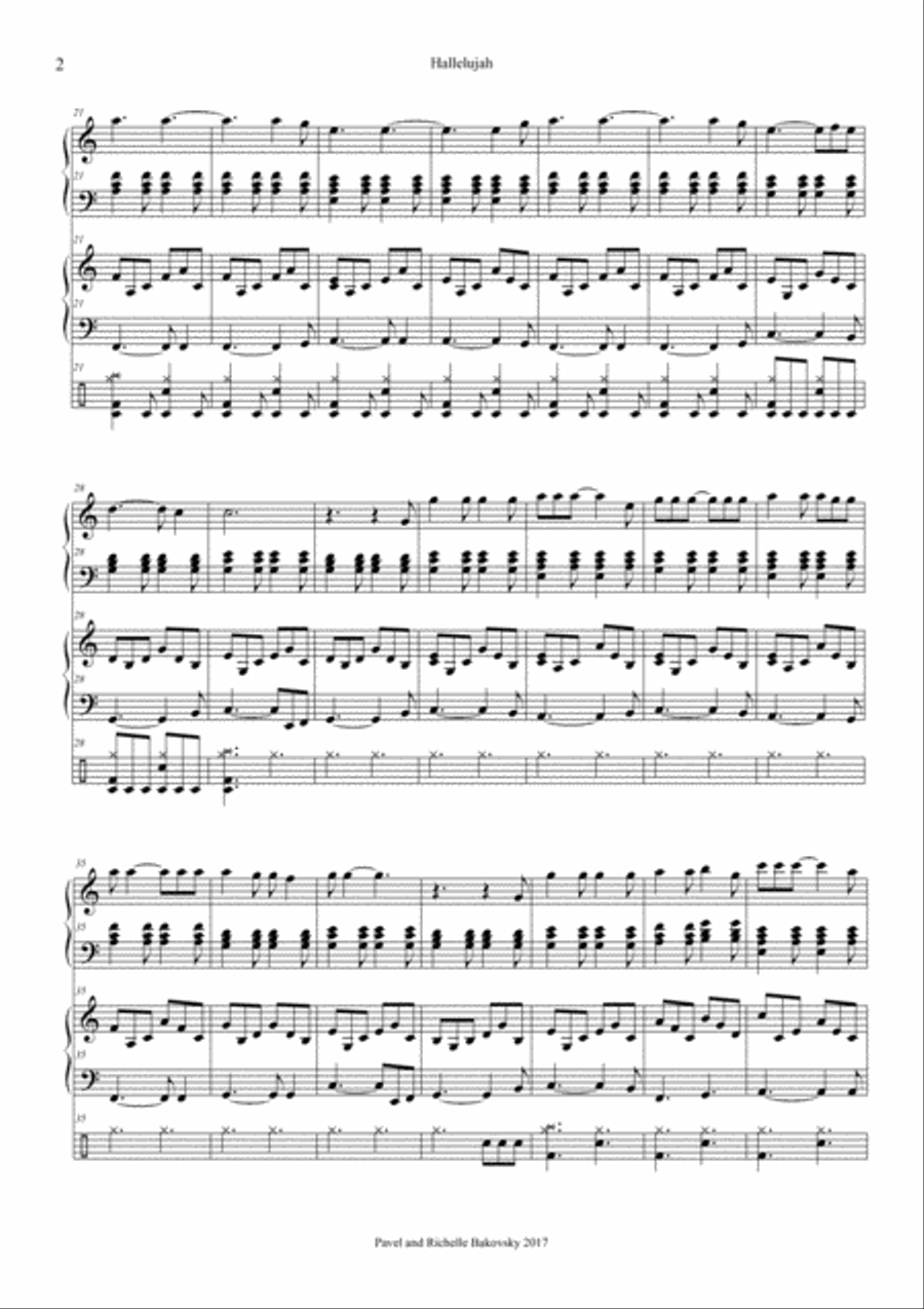 Hallelujah Horn scores gallery preview page 3