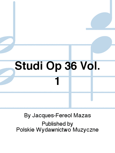 Studies Op. 36 - Études Spéciales, Book 1