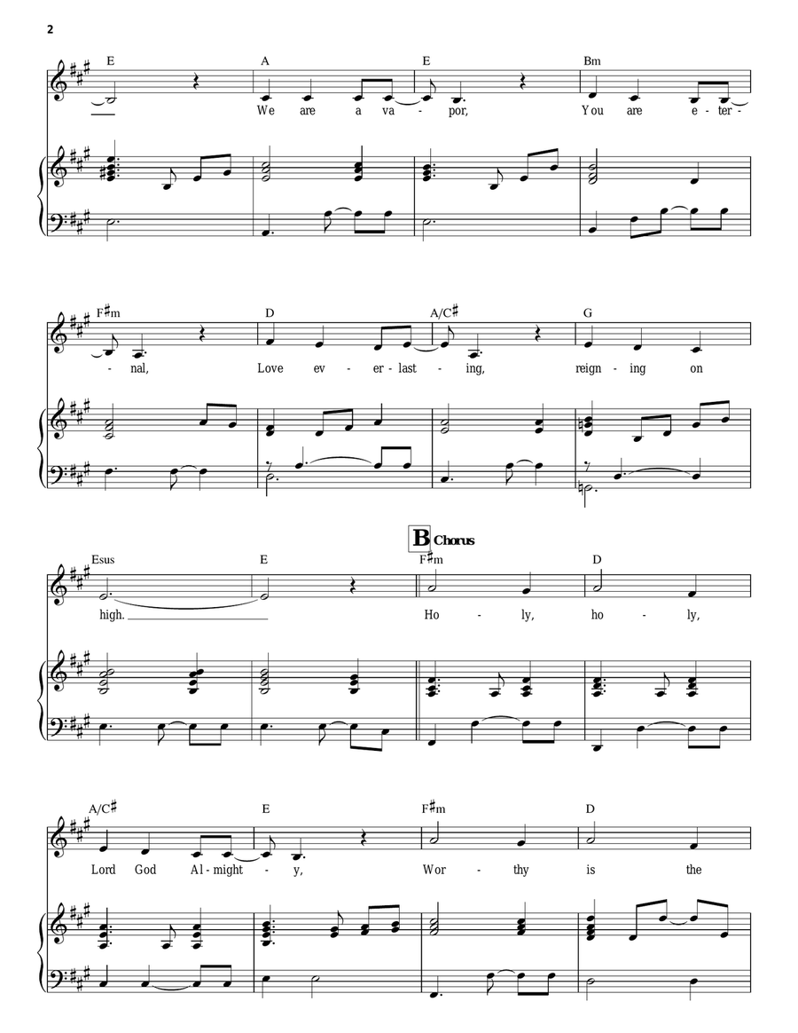 Be Unto Your Name Voice scores gallery preview page 2