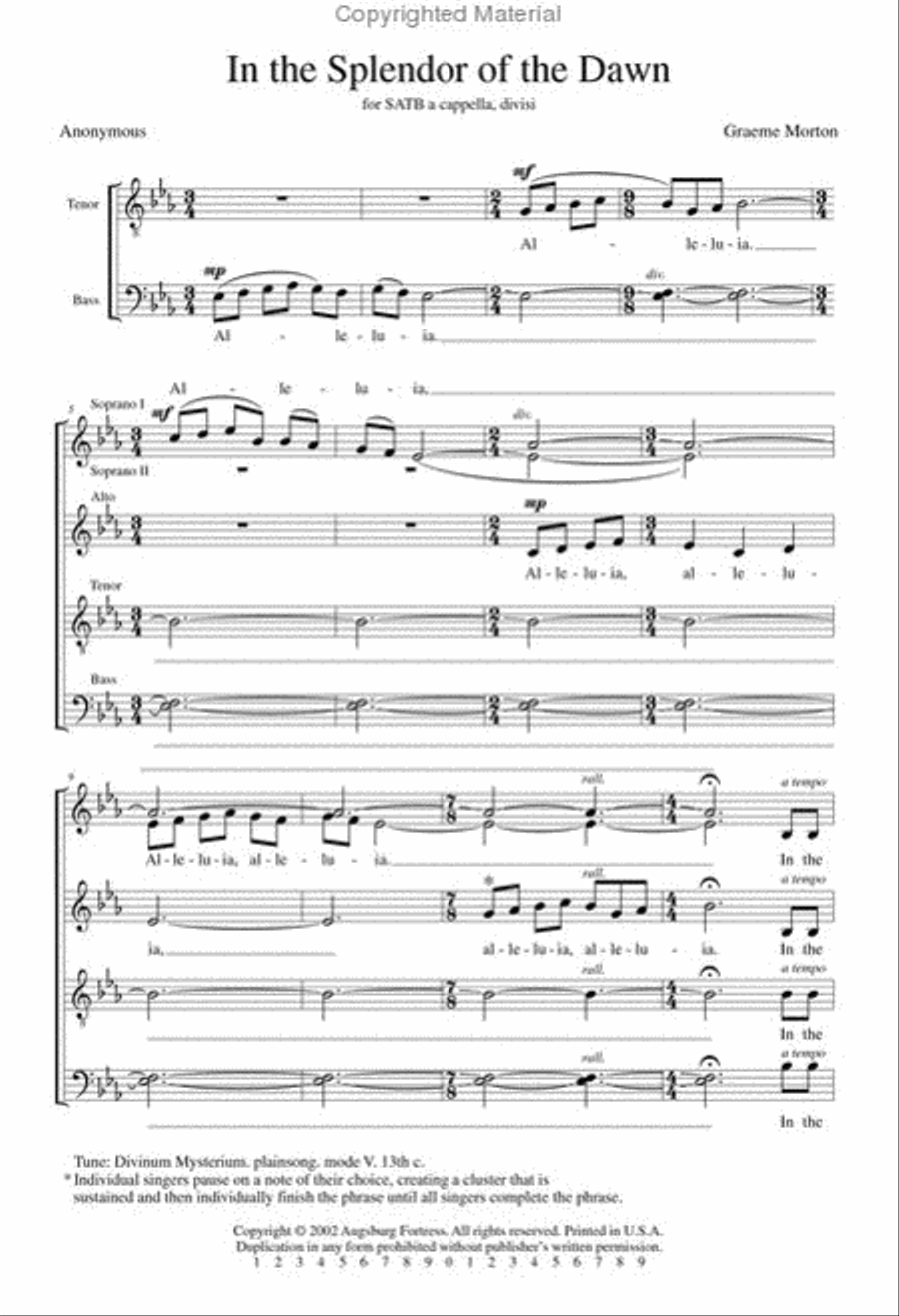 In the Splendor 4-Part scores gallery preview page 2
