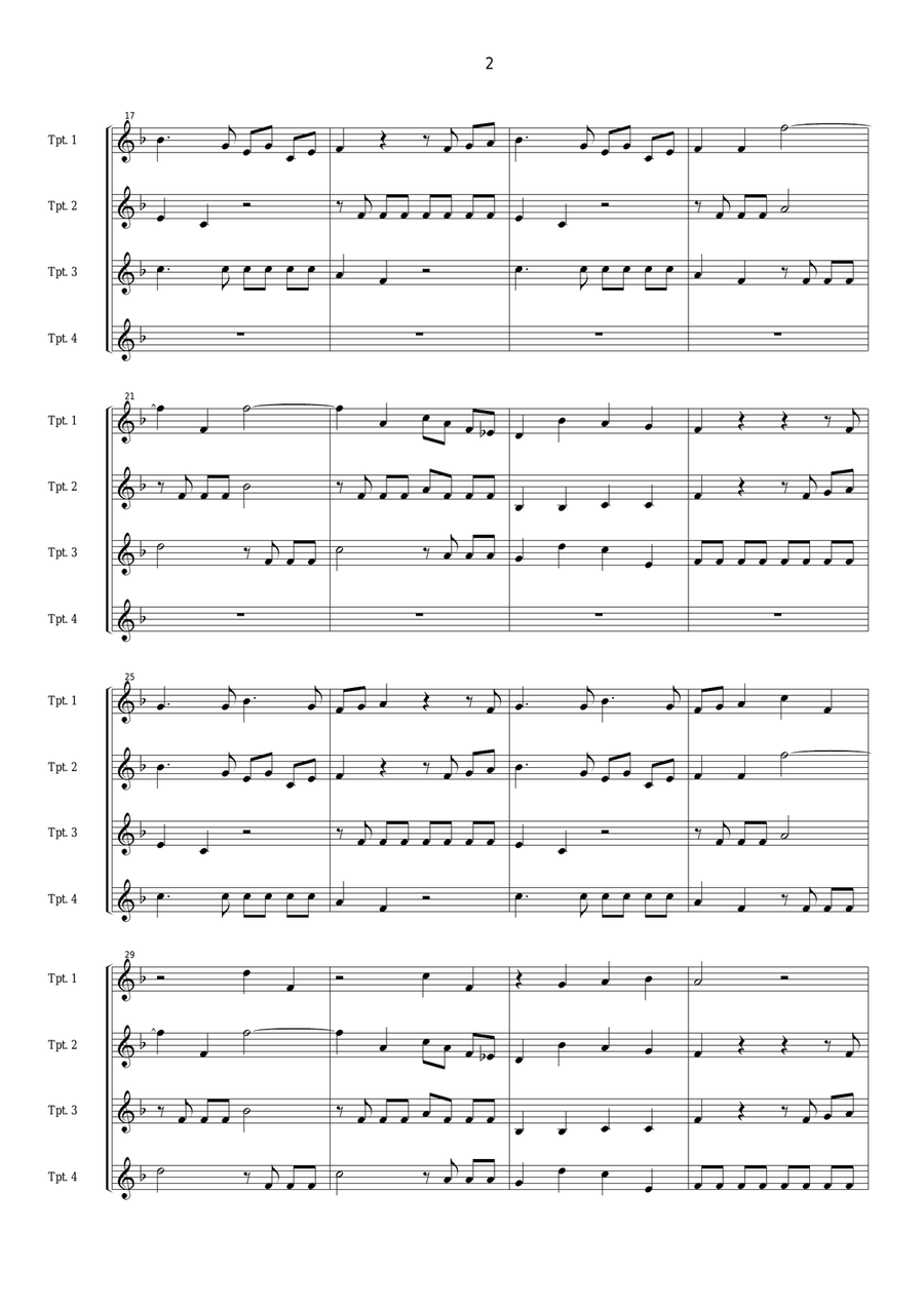 Brindis !!! Brass Quartet scores gallery preview page 2
