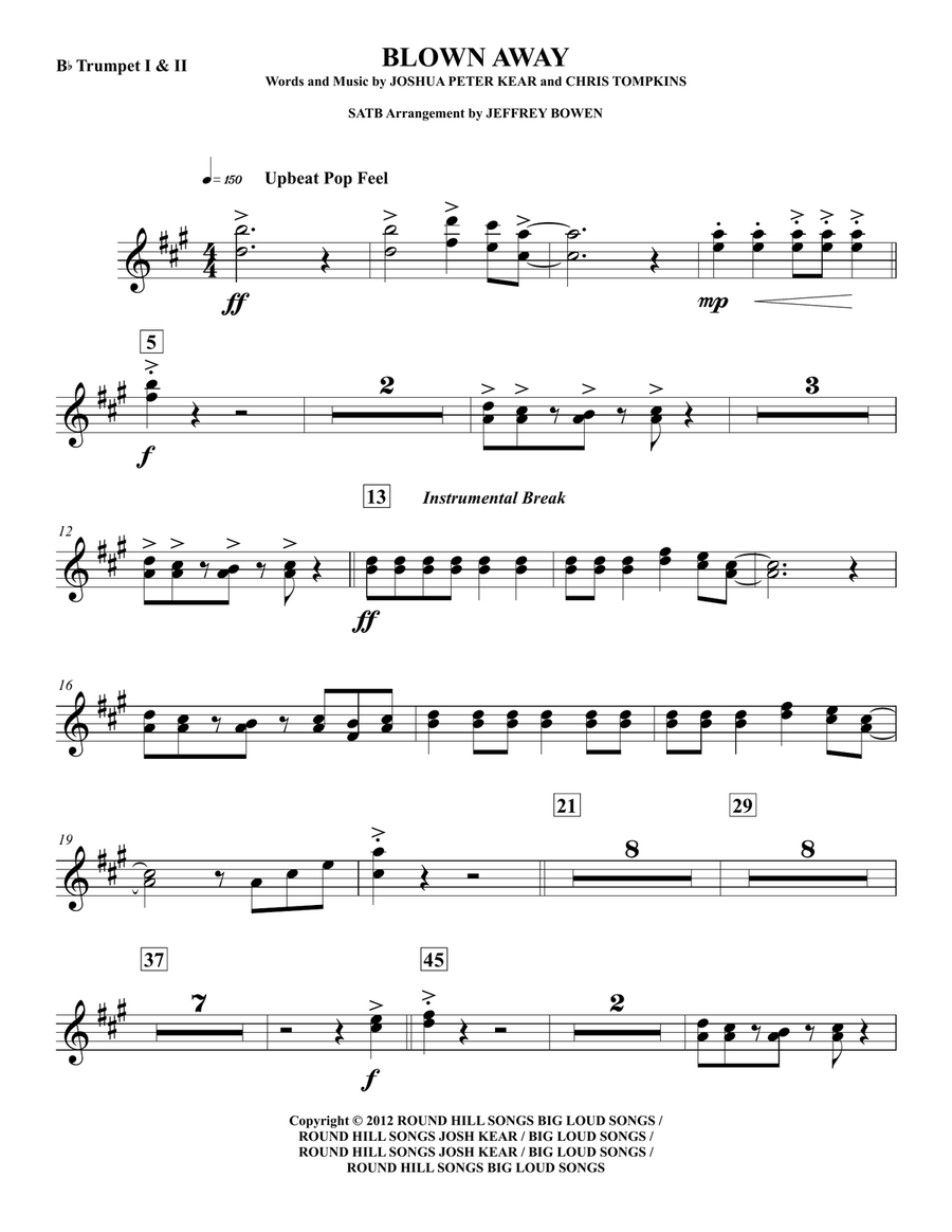 Blown Away Concert Band scores gallery preview page 1