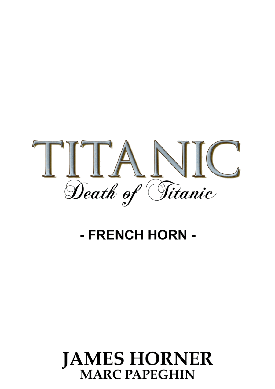 Death Of Titanic Death Of Titanic Horn Solo scores gallery preview page 1