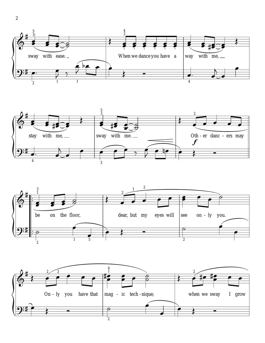 Sway (Quien Sera) Piano Method scores gallery preview page 2