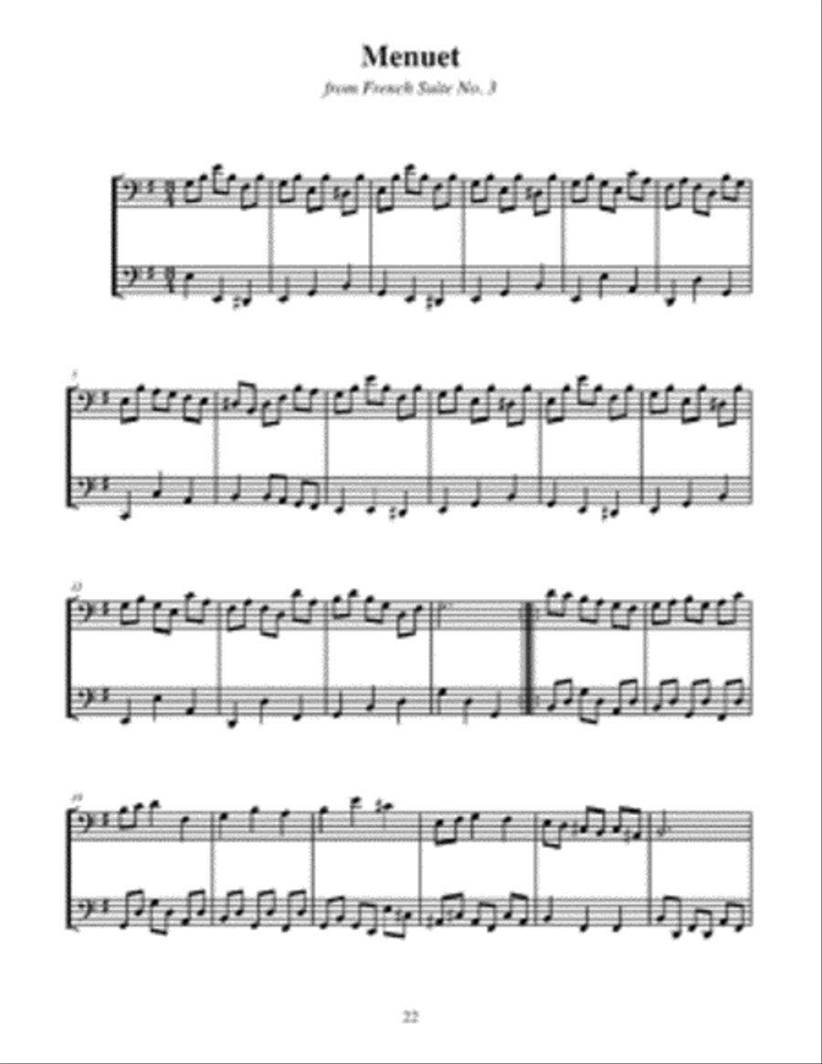 J.S. Bach: Duets for Two Cellos String Duet scores gallery preview page 2