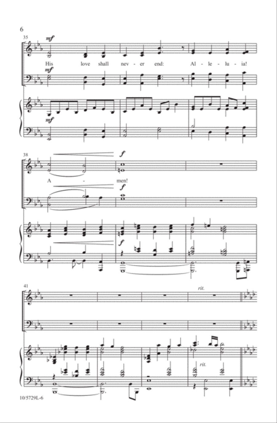 Come, Christians, Join to Sing 4-Part scores gallery preview page 6