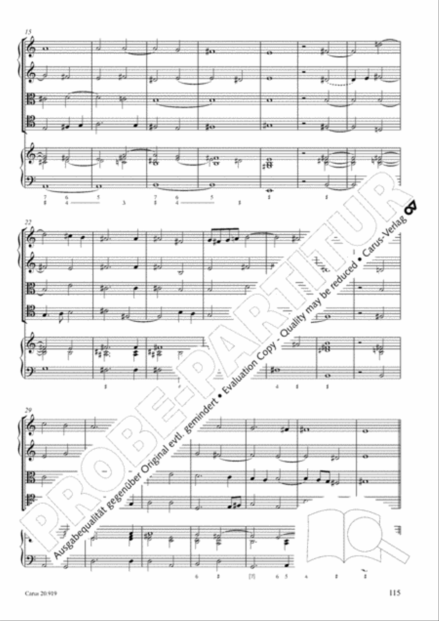 Opera varia I. Works with 1-7 parts (Complete edition, vol. 19) [Werke mit 1-7 obligaten Stimmen] Score scores gallery preview page 172
