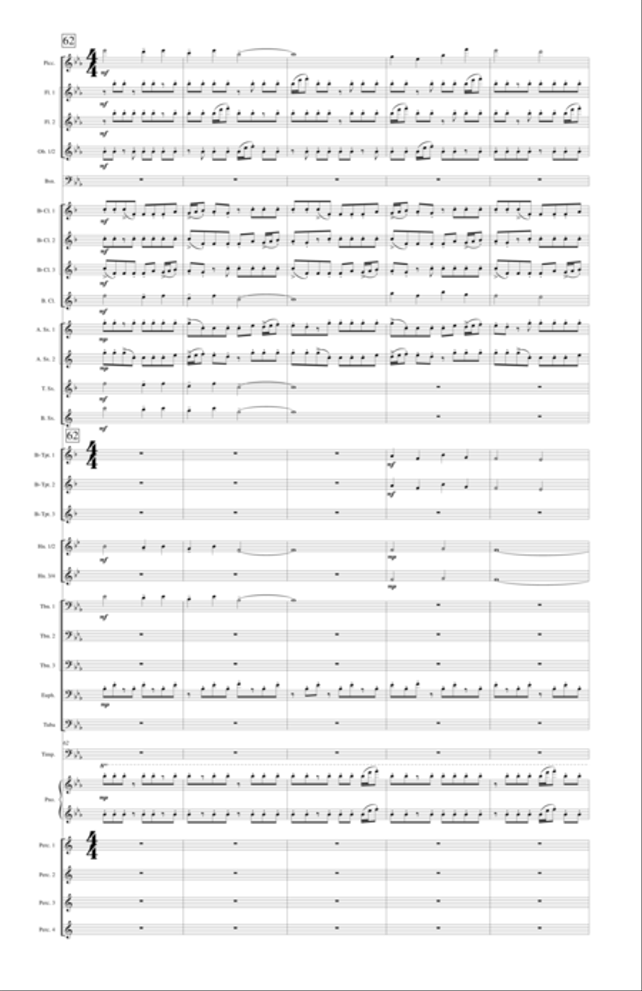 With Voice of Triumph Raised Concert Band scores gallery preview page 12
