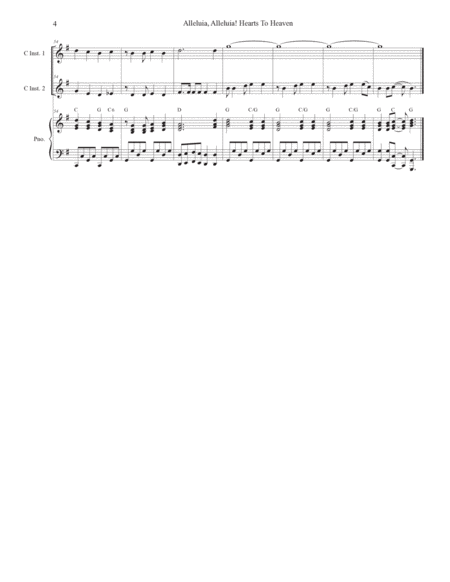 Alleluia, Alleluia! Hearts To Heaven (Duet for C-Instruments) image number null