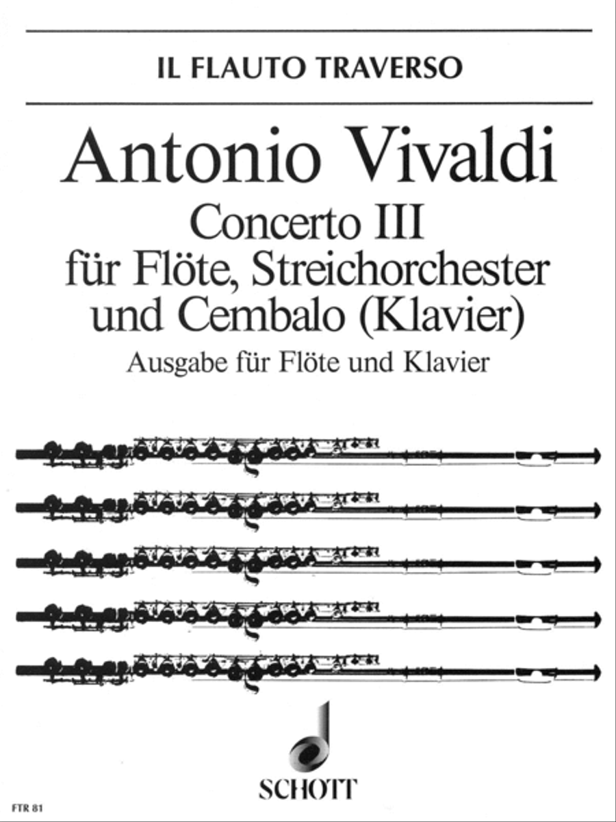 Concerto No. 3 in D Major, Op. 10 (RV 428/PV 155) Flute Solo scores gallery preview page 1