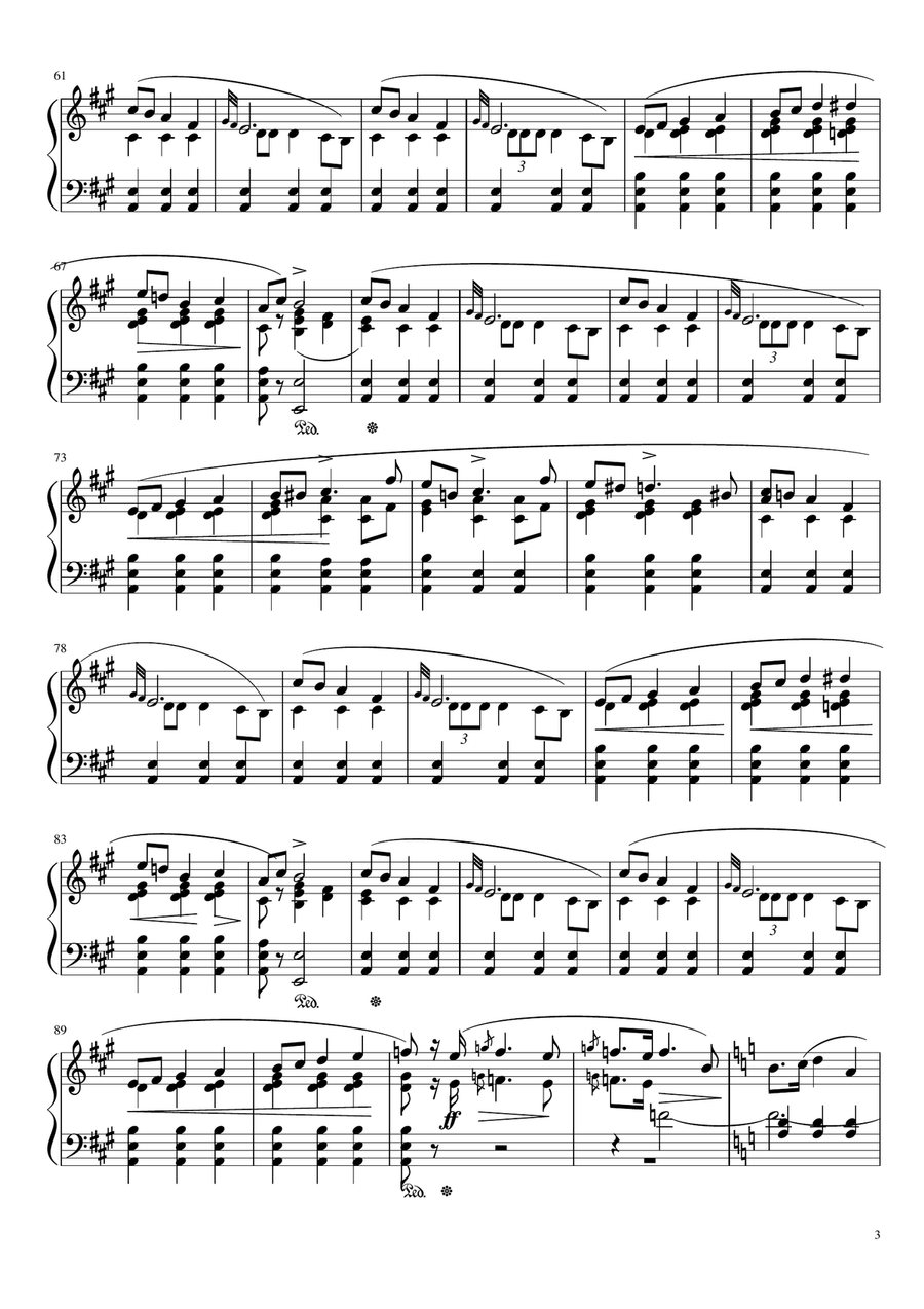 Mazurka, Op. 17, No. 4 Piano Solo scores gallery preview page 3