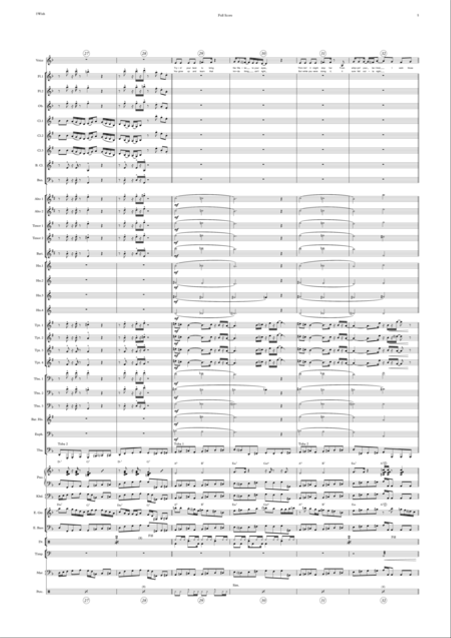 I Wish Concert Band scores gallery preview page 5