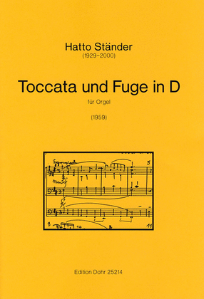 Book cover for Toccata und Fuge in D für Orgel (1959)