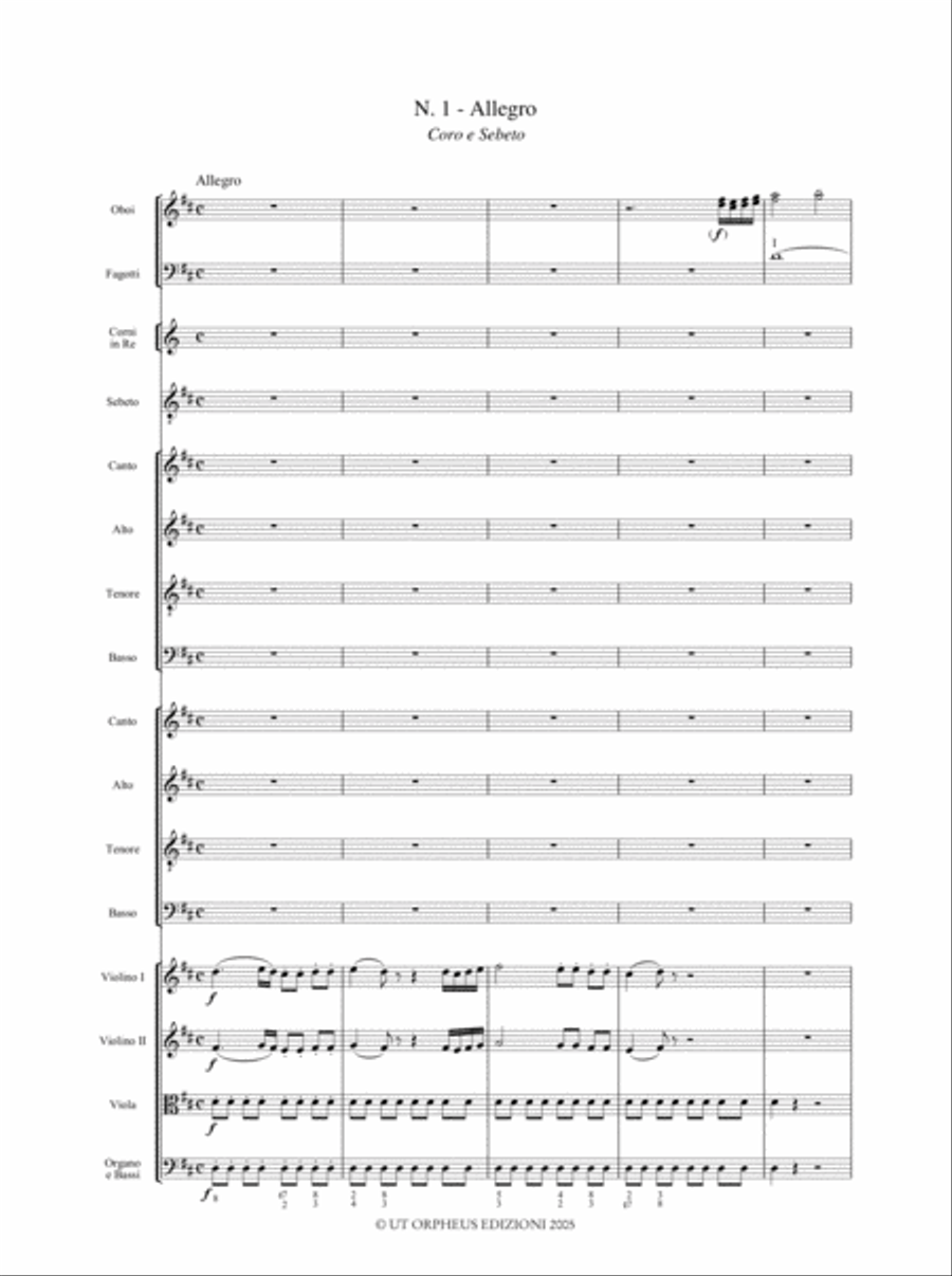Cantata a tre per la traslazione del sangue del glorioso martire S. Gennaro (1793) for Soli, Choir and Orchestra Choir scores gallery preview page 2