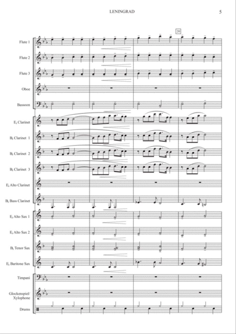 Leningrad Leningrad Large Ensemble scores gallery preview page 6