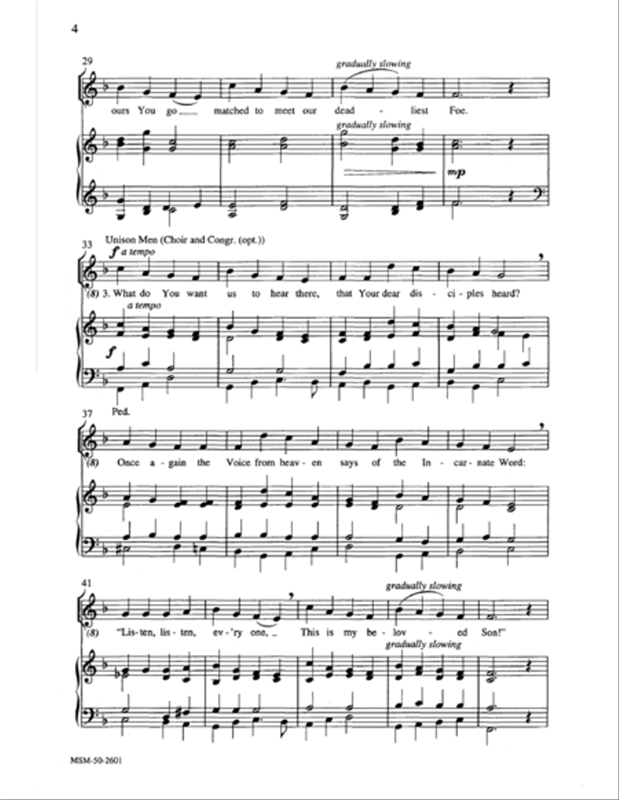 Jesus, Take Us to the Mountain 4-Part scores gallery preview page 3