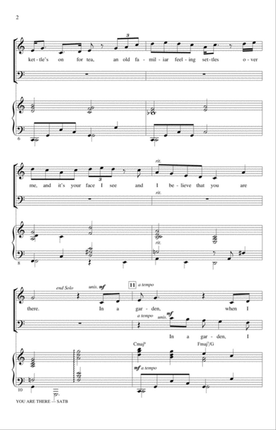 You Are There You Are There 4-Part scores gallery preview page 2