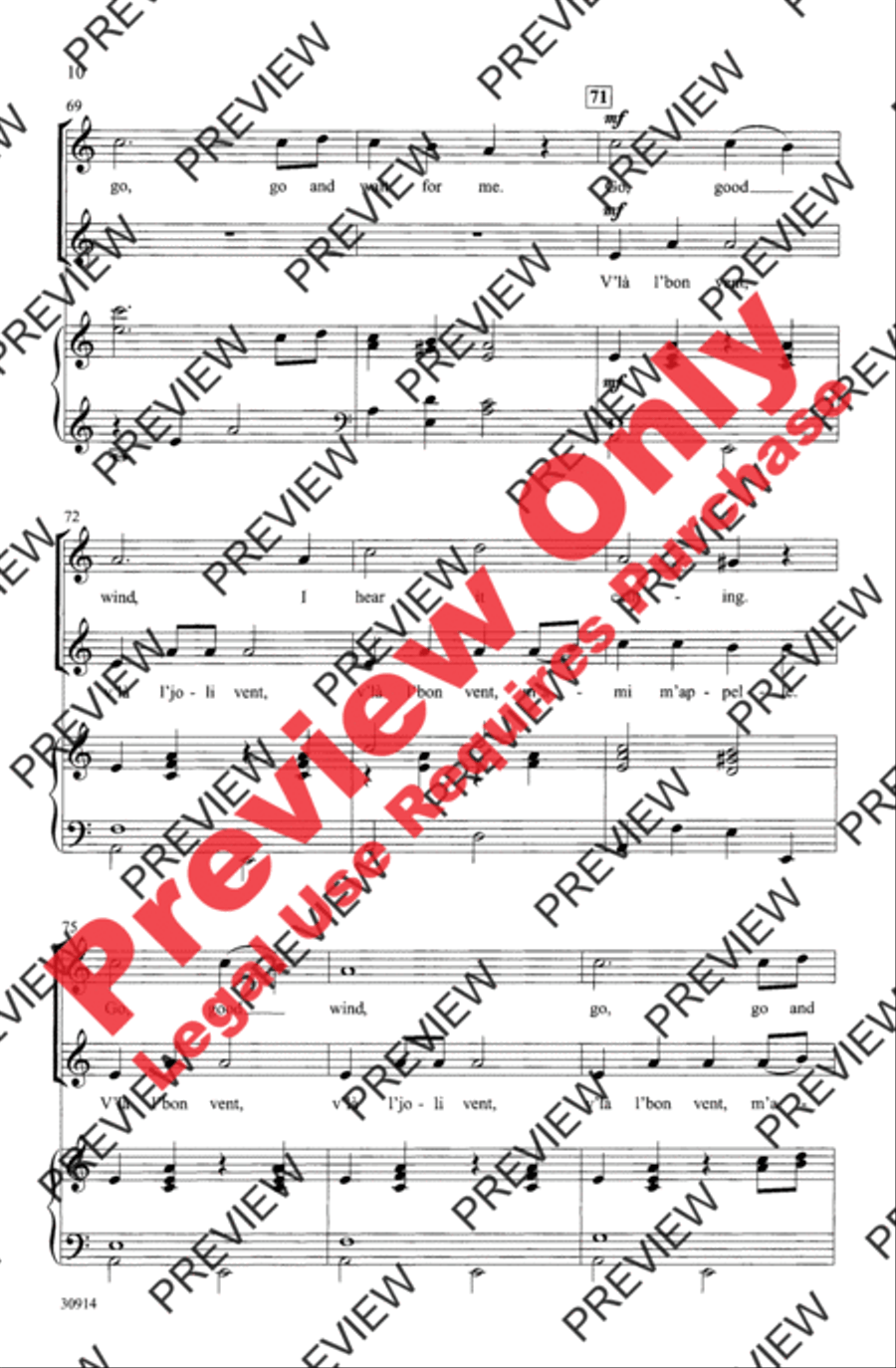 V'la l'Bon Vent V'la l'Bon Vent 2-Part scores gallery preview page 10