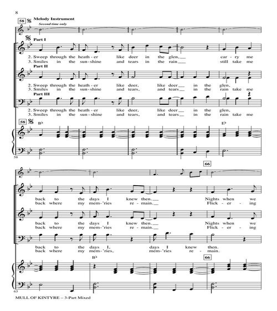 Mull of Kintyre 3-Part scores gallery preview page 5