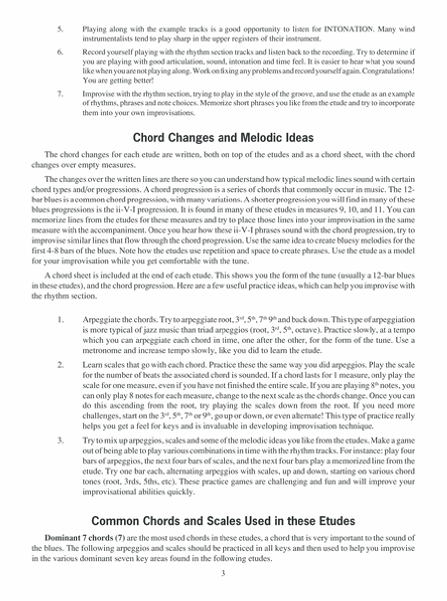 Essential Jazz Etudes..The Blues - Guitar Electric Guitar scores gallery preview page 4