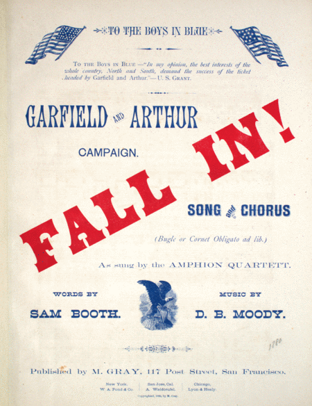 Garfield and Arthur Campaign. Fall In! Song and Chorus