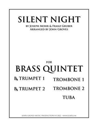 Silent Night - 2 Trumpet, 2 Trombone, Tuba (Quintet)