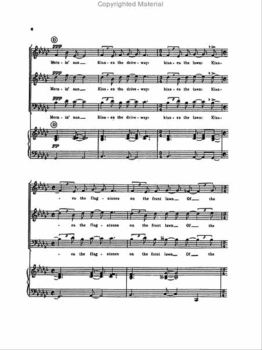 Trouble in Tahiti Choir scores gallery preview page 4