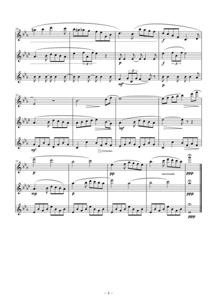 Entr'acte from "Carmen" Intermezzo for flute trio image number null