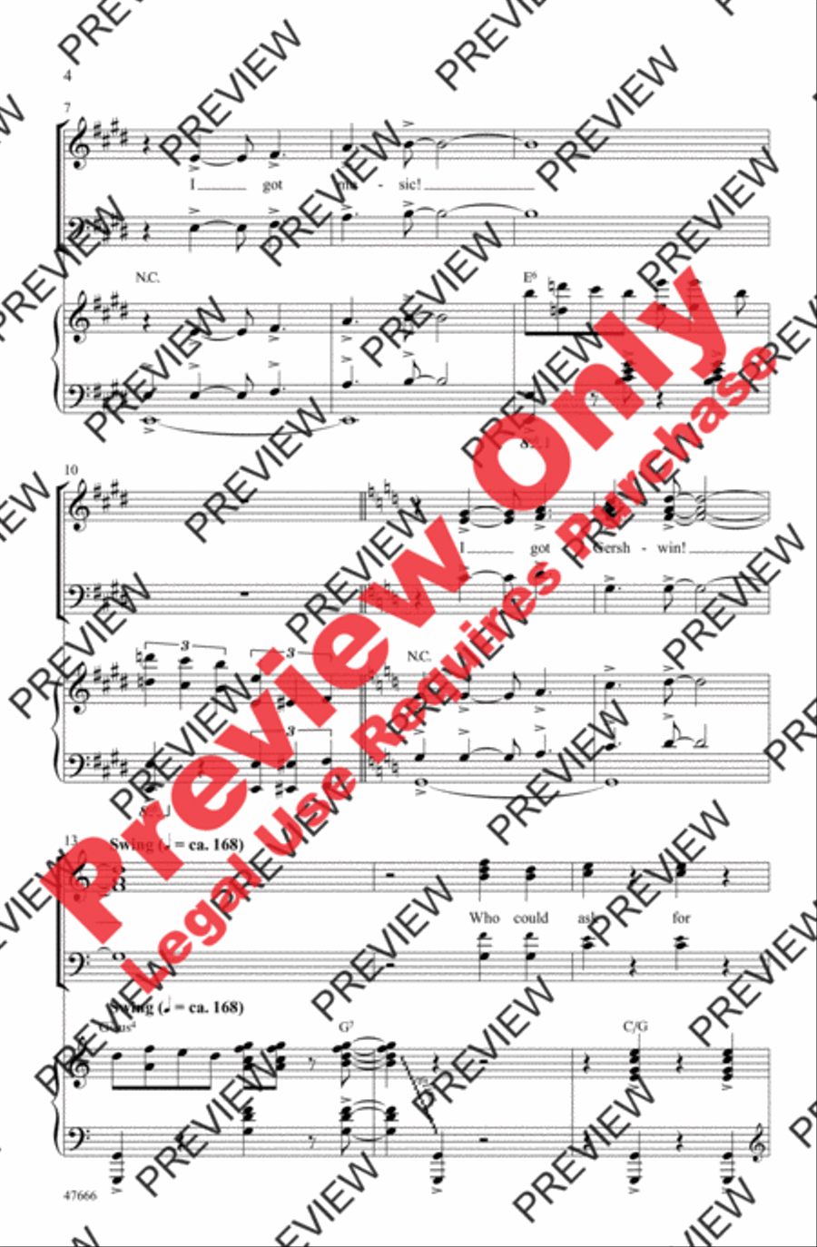 I Got Gershwin! 3-Part scores gallery preview page 4