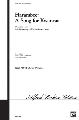 Book cover for Harambee: A Song for Kwanzaa