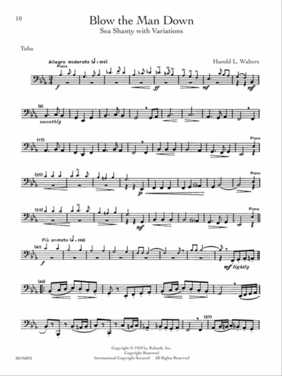 Rubank Treasures for Tuba Tuba scores gallery preview page 4