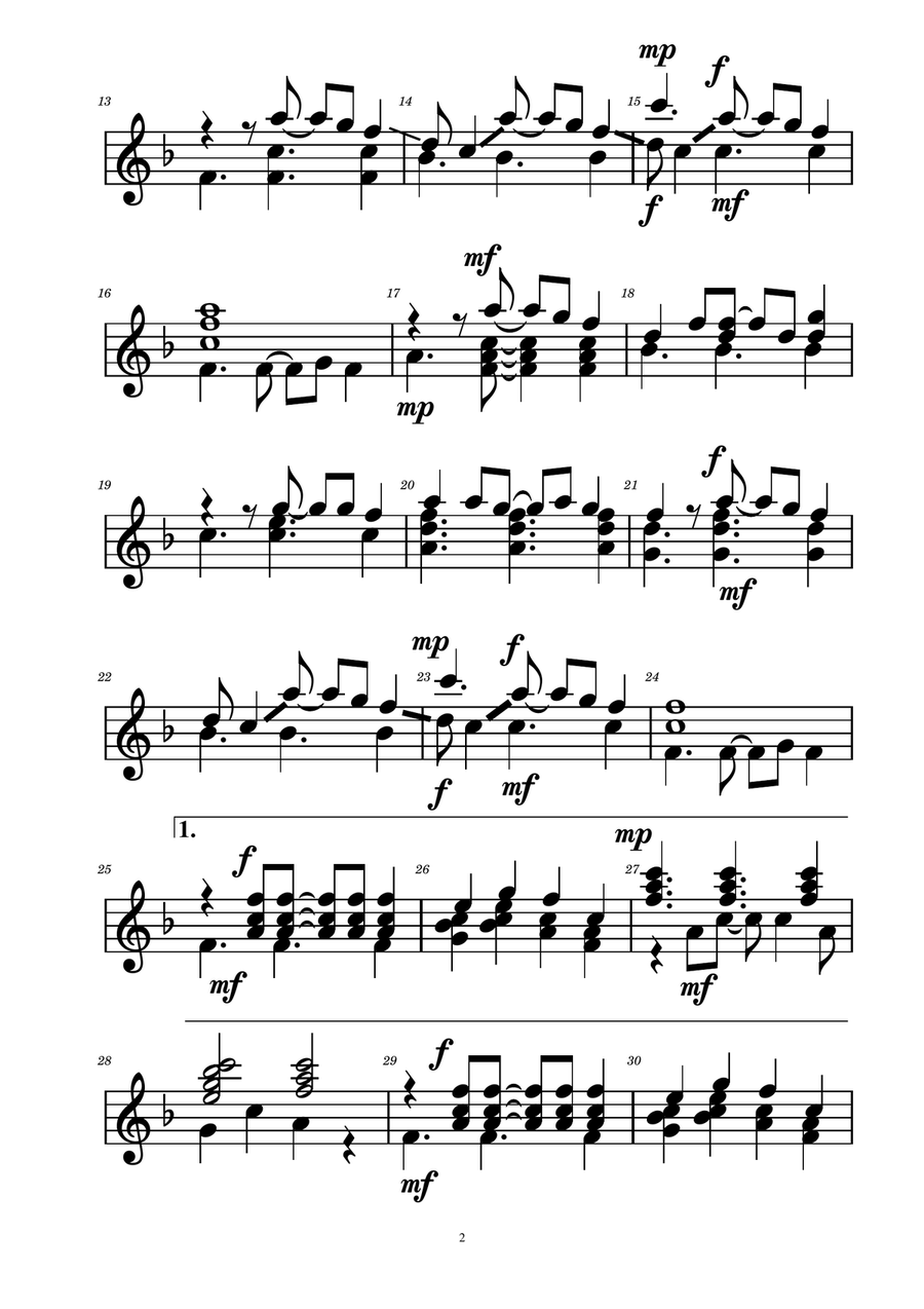 Under The Sea Handbell Choir scores gallery preview page 2