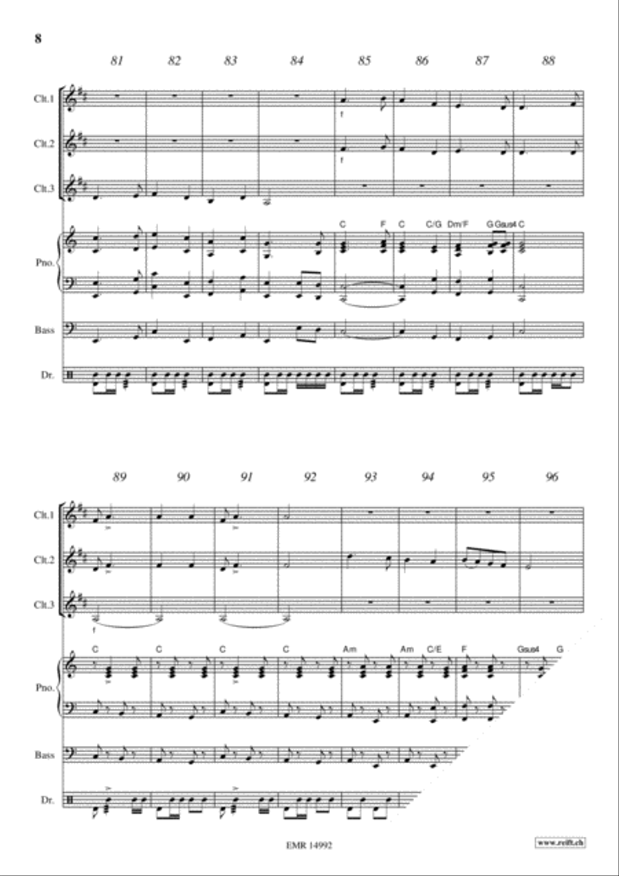 Scotland The Brave Clarinet scores gallery preview page 8